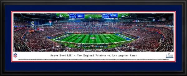 Blakeway Panoramas Super Bowl LIII Champions New England Patriots Kick Off Deluxe Framed Panorama Poster product image