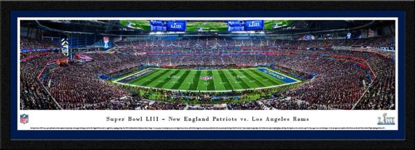 Blakeway Panoramas Super Bowl LIII Champions New England Patriots Kick Off Framed Panorama Poster product image