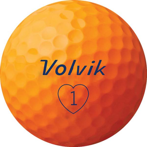 Volvik S3 Orange Golf Balls