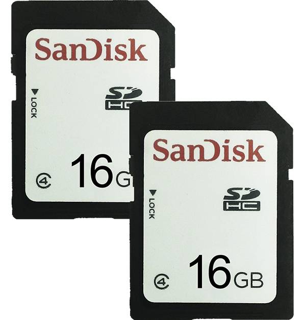 SanDisk 16 GB SD Card – 2 Pack