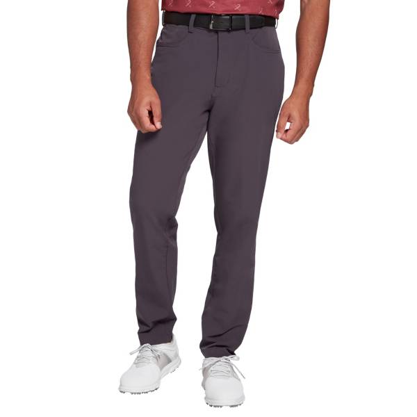 white slim fit golf pants