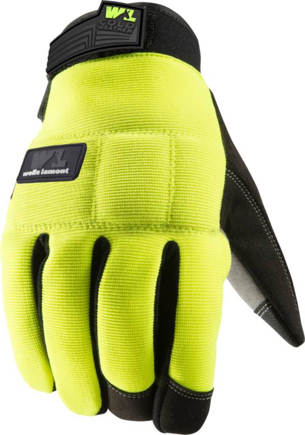 Wells Lamont Men's FX3 Hi-Visibility Padded Synthetic Leather Palm Winter Work Gloves product image