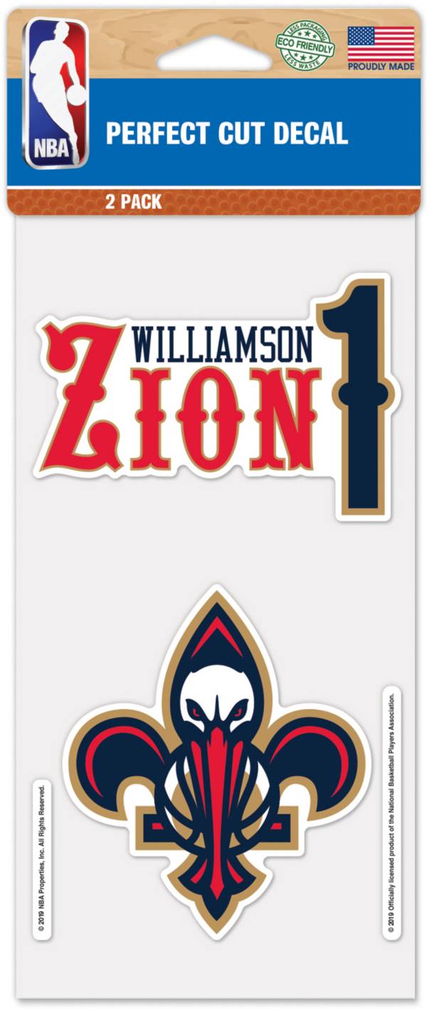 WinCraft New Orleans Pelicans Zion Williamson 2pk. Decal