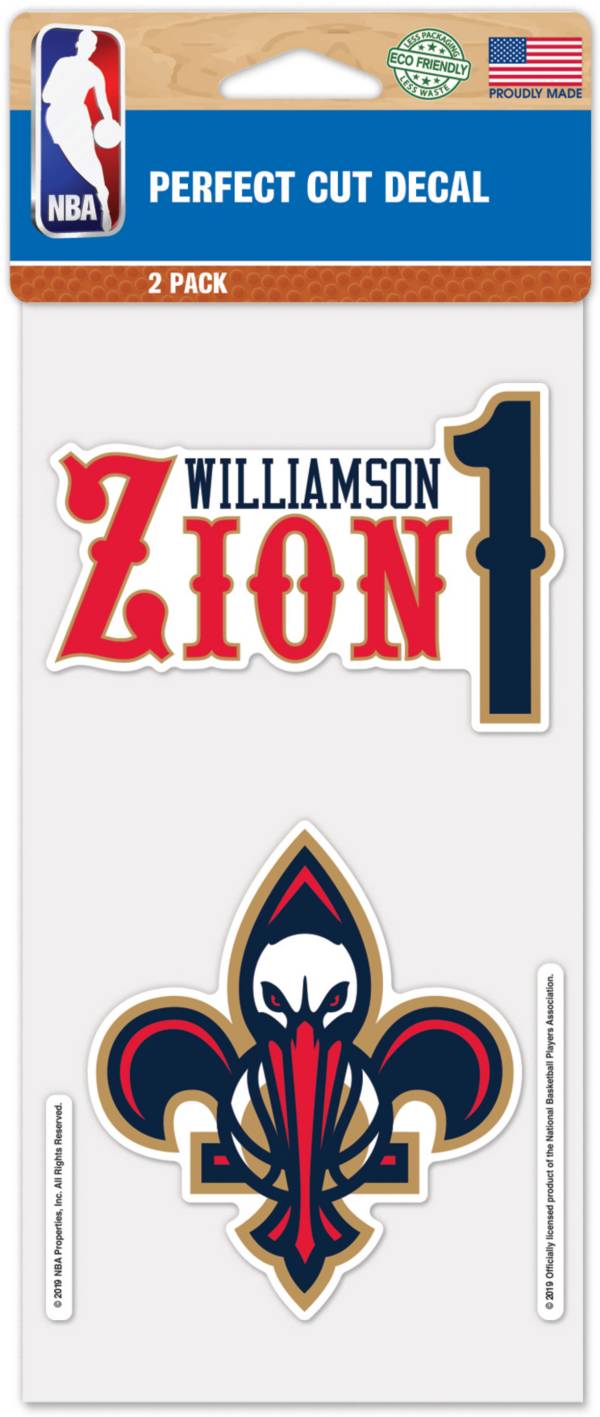 WinCraft New Orleans Pelicans Zion Williamson 2pk. Decal product image