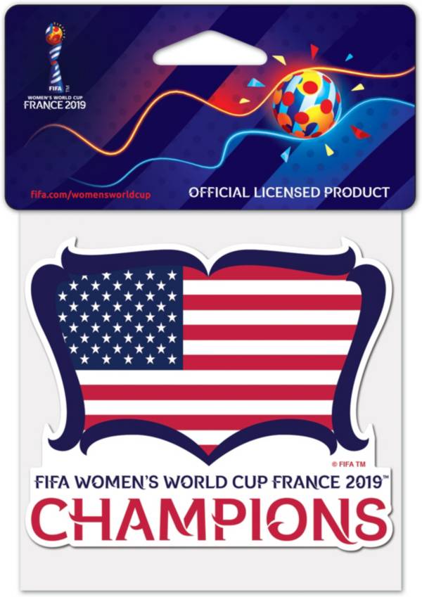 WinCraft 2019 FIFA Women's World Cup Champions USA Soccer Decal