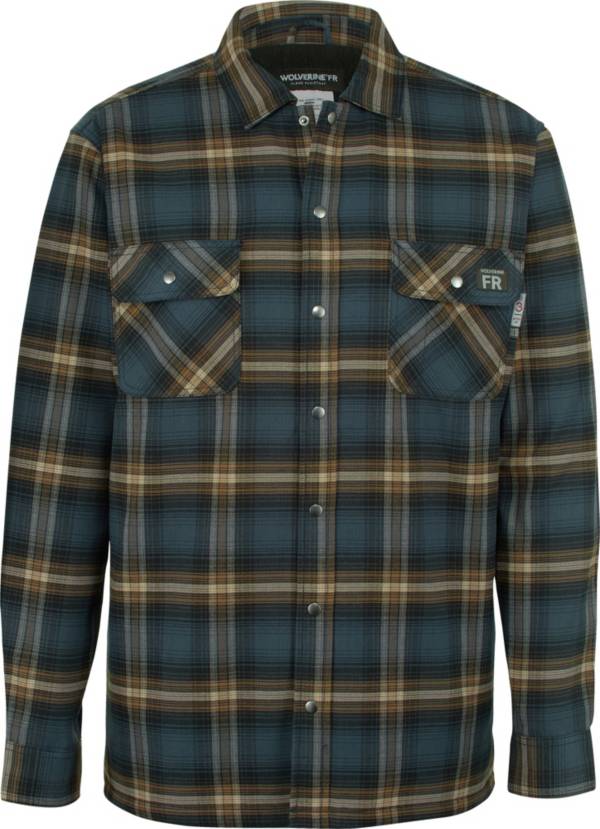 Wolverine Men's Fire Resistant Plaid Jacket