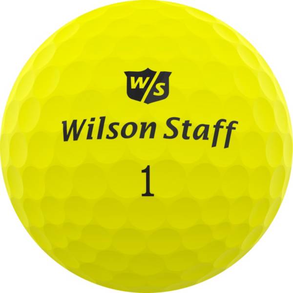 Wilson Staff Duo Professional Matte Yellow Personalized Golf Balls