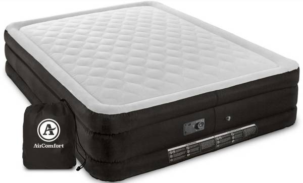 Air Comfort Deep Sleep Queen Raised Air Mattress with Built-In Pump