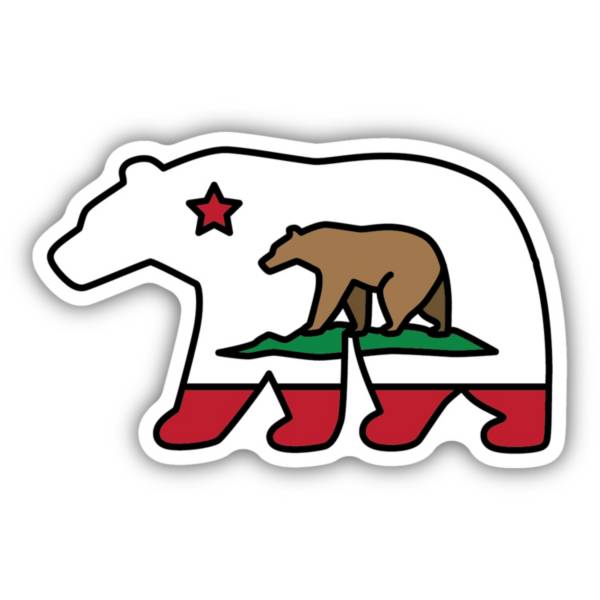 Northwest California Flag Bear Sticker