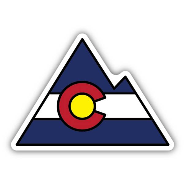 Stickers Northwest Colorado Flag Mountain Sticker