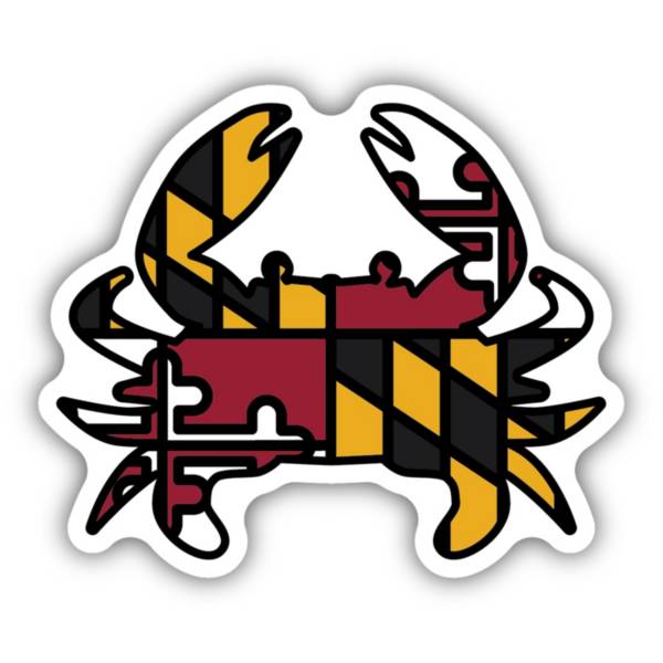 Stickers Northwest Maryland Flag Crab Sticker