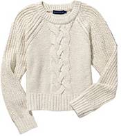 United By Blue Women's Cropped Cable Crew Neck Sweater product image