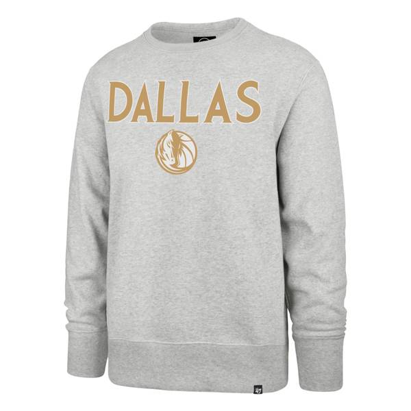 ‘47 Men's 2020-21 City Edition Dallas Mavericks Grey Headline Crewneck