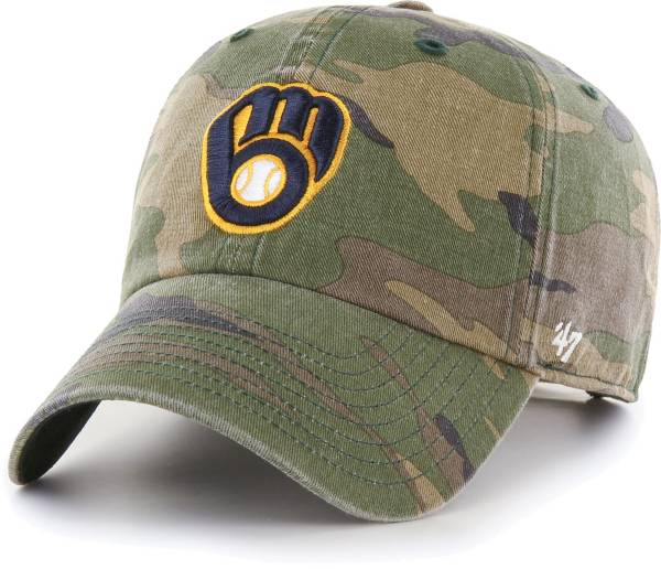 ‘47 Men's Milwaukee Brewers Camo Clean Up Adjustable Hat product image