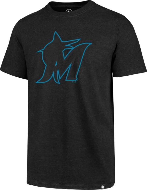 ‘47 Men's Miami Marlins Black Club Tee