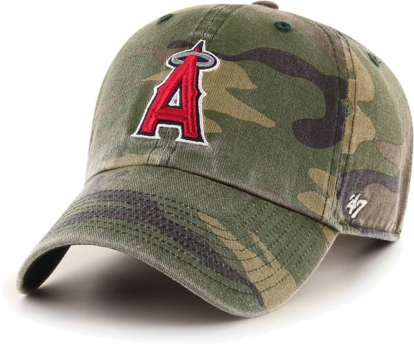 ‘47 Men's Los Angeles Angels Camo Clean Up Adjustable Hat