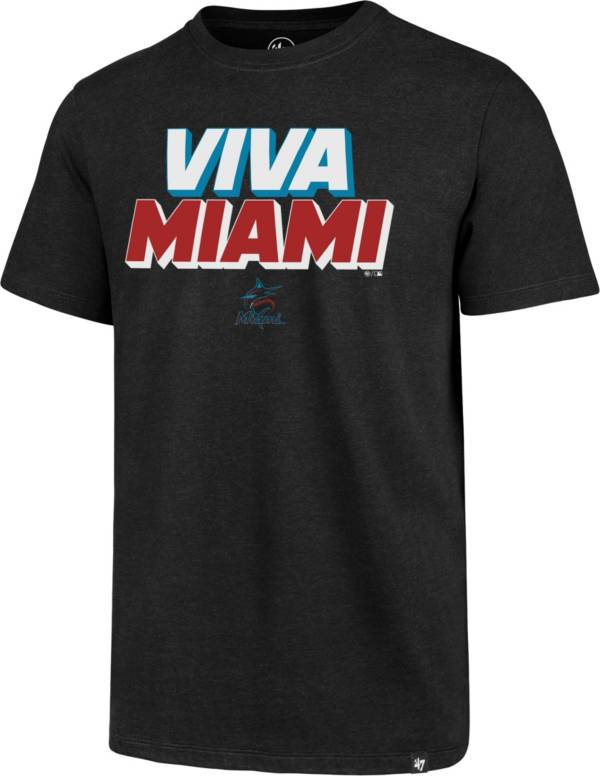 ‘47 Men's Miami Marlins Black Club Tee