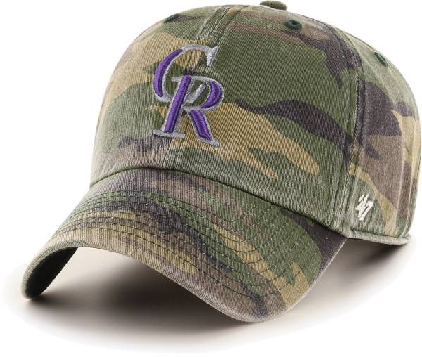 ‘47 Men's Colorado Rockies Camo Clean Up Adjustable Hat