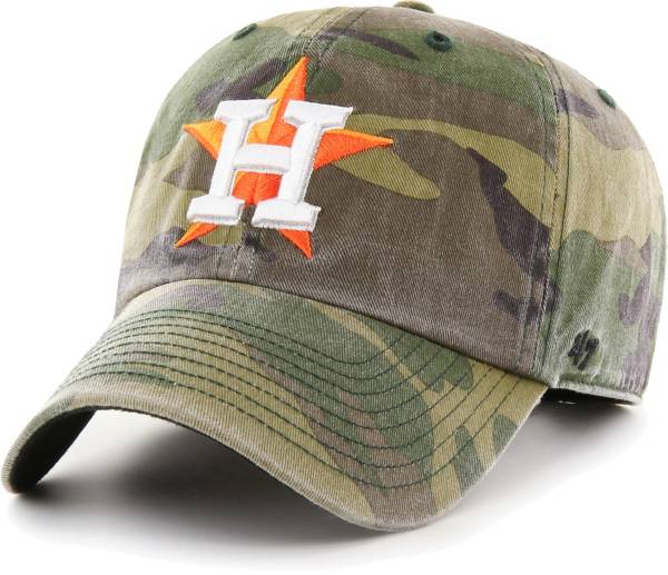 ‘47 Men's Houston Astros Camo Clean Up Adjustable Hat