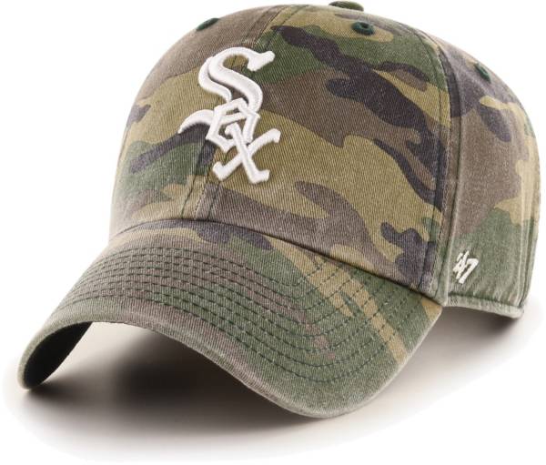 ‘47 Men's Chicago White Sox Camo Clean Up Adjustable Hat