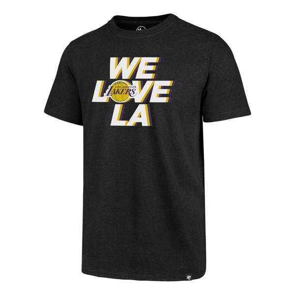 ‘47 Men's Los Angeles Lakers We Love LA Black T-Shirt