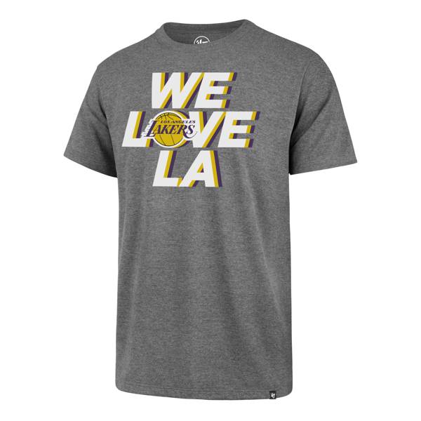 ‘47 Men's Los Angeles Lakers We Love LA Grey T-Shirt