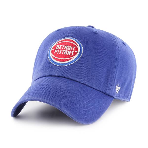 ‘47 Men's Detroit Pistons Blue Clean Up Adjustable Hat