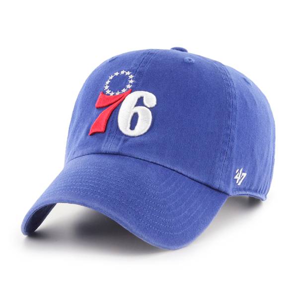 ‘47 Men's Philadelphia 76ers Blue Clean Up Adjustable Hat