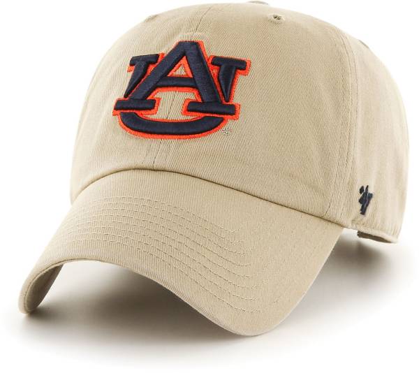 ‘47 Men's Auburn Tigers Khaki Clean Up Adjustable Hat