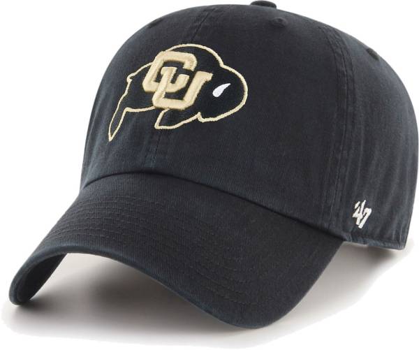 ‘47 Men's Colorado Buffaloes Clean Up Adjustable Black Hat product image