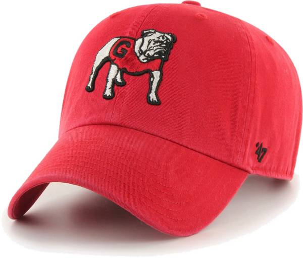 ‘47 Men's Georgia Bulldogs Red Clean Up Adjustable Hat