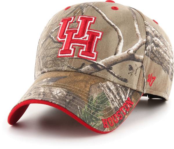 ‘47 Men's Houston Cougars Camo Realtree Frost MVP Adjustable Hat