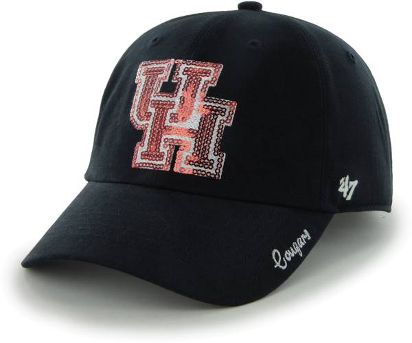 ‘47 Women's Houston Cougars Navy Sparkle Clean Up Adjustable Hat