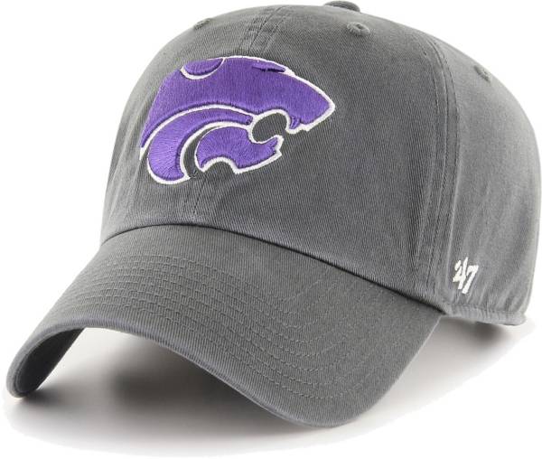 ‘47 Men's Kansas State Wildcats Grey Clean Up Adjustable Hat