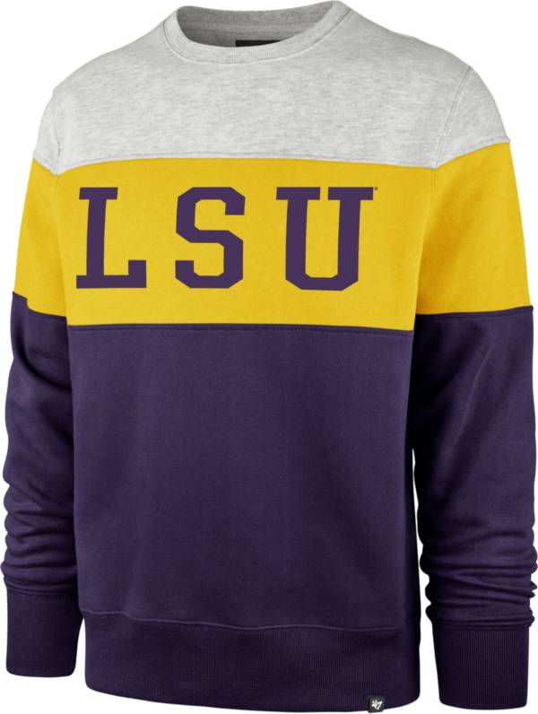 ‘47 Men's LSU Tigers Purple Co-Ed Crew Pullover Sweatshirt