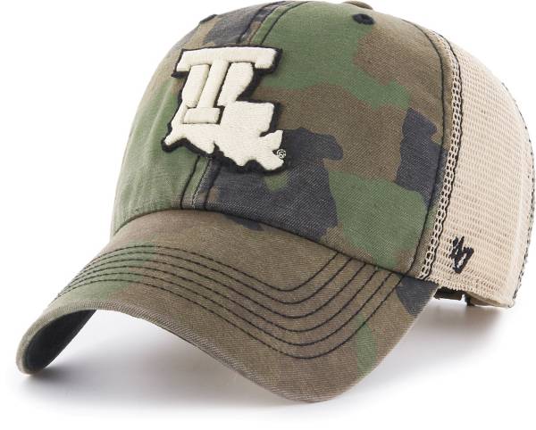 ‘47 Men's Louisiana Tech Bulldogs Camo Burnett Clean Up Adjustable Hat