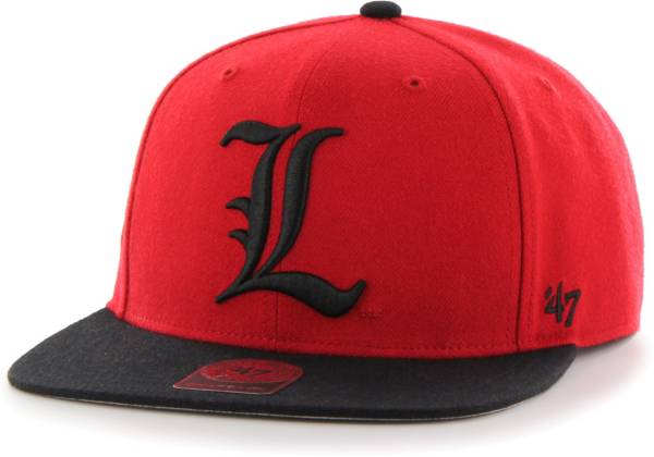 ‘47 Men's Louisville Cardinals Cardinal Red Sure Shot Captain Adjustable Hat