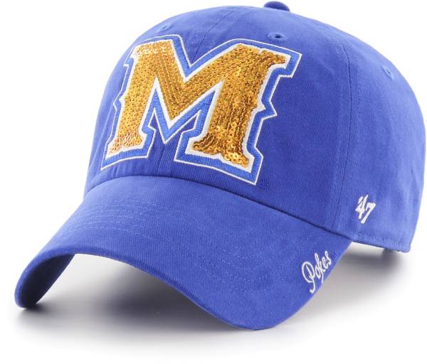 ‘47 Women's McNeese State Cowboys Royal Blue Sparkle Clean Up Adjustable Hat