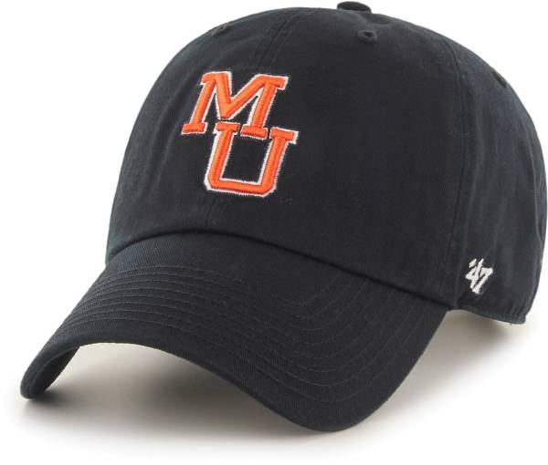 ‘47 Men's Mercer Bears Clean Up Adjustable Black Hat product image
