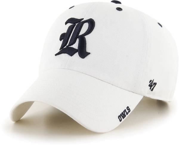 ‘47 Men's Rice Owls Ice Clean Up Adjustable White Hat