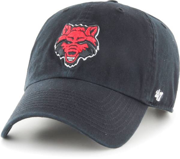 ‘47 Men's Arkansas State Red Wolves Clean Up Adjustable Black Hat