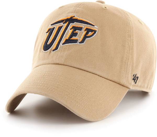 ‘47 Men's UTEP Miners Khaki Clean Up Adjustable Hat