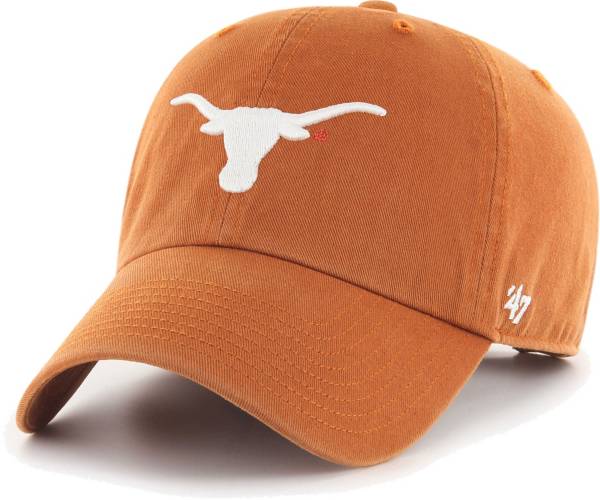 ‘47 Men's Texas Longhorns Orange Clean Up Adjustable Hat