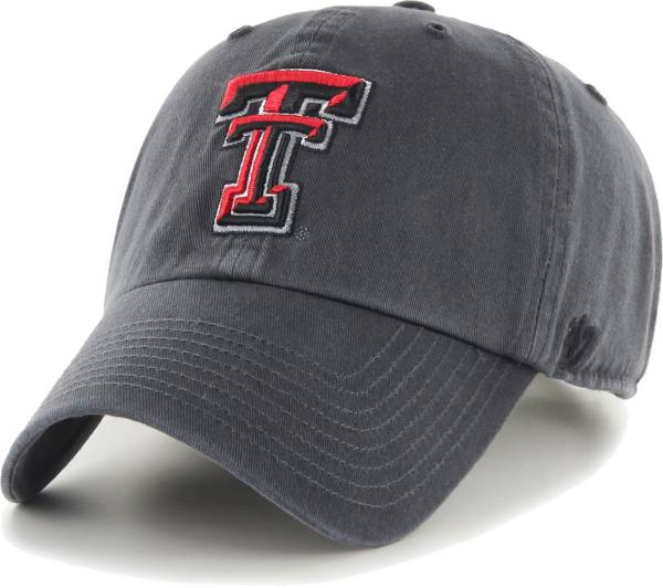 ‘47 Men's Texas Tech Red Raiders Grey Clean Up Adjustable Hat