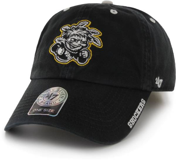 ‘47 Men's Wichita State Shockers Ice Clean Up Adjustable Black Hat