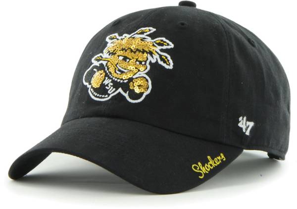 ‘47 Women's Wichita State Shockers Sparkle Clean Up Adjustable Black Hat