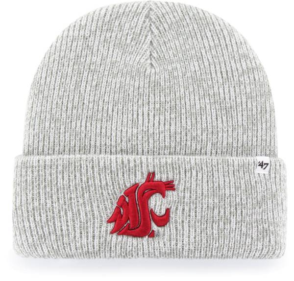 '47 Men's Washington State Cougars Grey Brain Freeze Cuffed Knit Beanie