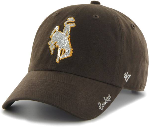 ‘47 Women's Wyoming Cowboys Brown Sparkle Clean Up Adjustable Hat