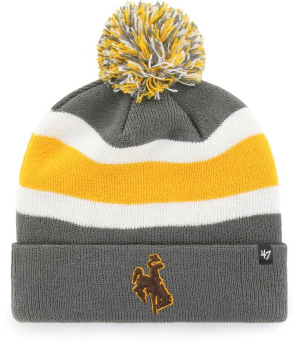 ‘47 Men's Wyoming Cowboys Grey Breakaway Cuffed Knit Hat
