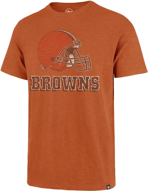 ‘47 Men's Cleveland Browns Scrum Logo Orange T-Shirt